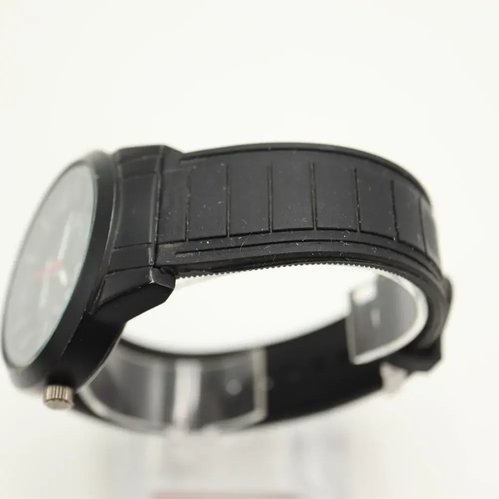 Puma Men's Black Sport Analog 44mm Watch Silicone Strap with New Battery